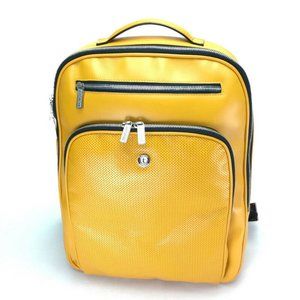 AUTHENTIC A.TESTONI Backpack-Bag yellow Leather